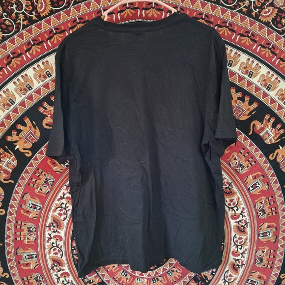 Black Graphic T-Shirt with Rabbit Design - Picture 4 of 4